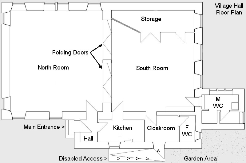 Floor plan of Hall